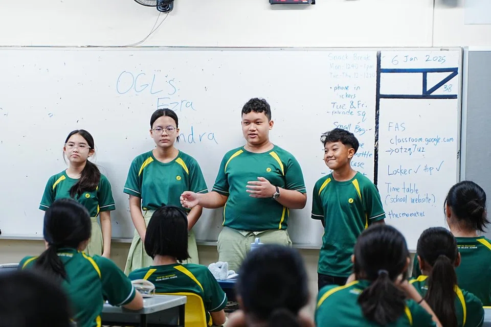 Pelajar Menengah 1, Sekolah Menengah Pasir Ris menghadiri orientasi selama tiga hari dari 8 hingga 10 Januari.