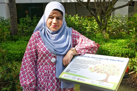 Cik Raziah Begum Alamgir, pemindahan hati