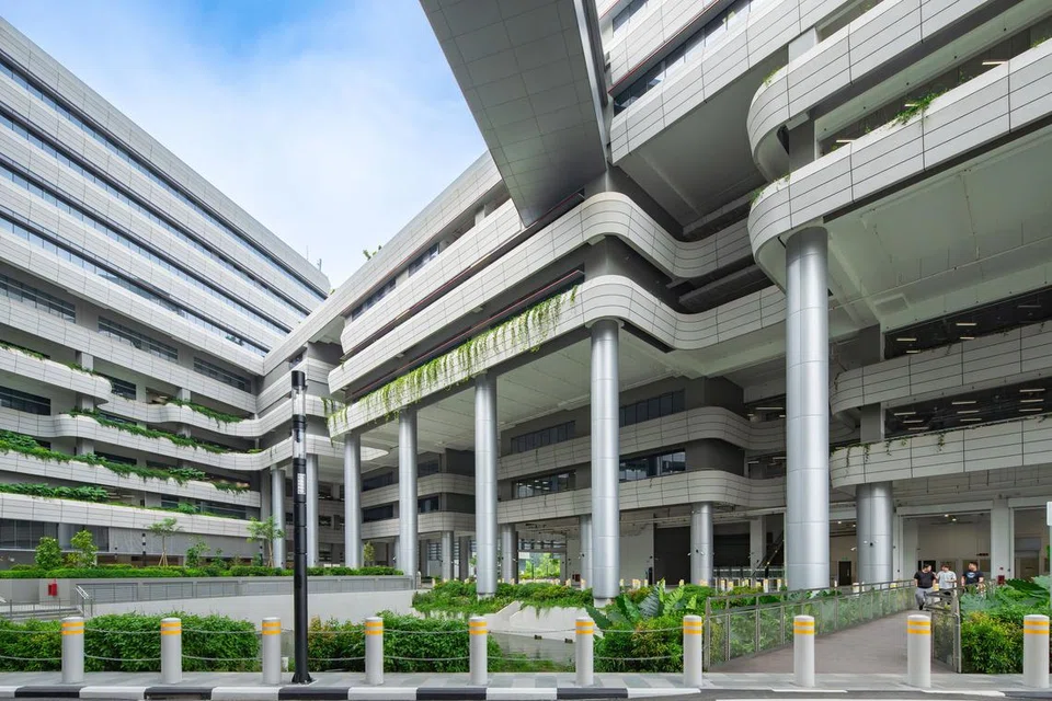 Bangunan akademik di Kampus Punggol