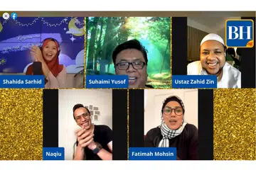 JELANG RAYA: Rancangan Live BH kelmarin menampilkan penyanyi Malaysia dan pemenang bersama program Gegar Vaganza (GV) musim keenam, Naqiu; pereka fesyen dan usahawan setempat, Cik Fatimah Mohsin dan asatizah, Ustaz Zahid Zin yang membincangkan tentang persiapan Raya masyarakat di tengah Covid-19. Imbas kod QR (di atas) untuk menonton video ini. - Foto BERITA HARIAN