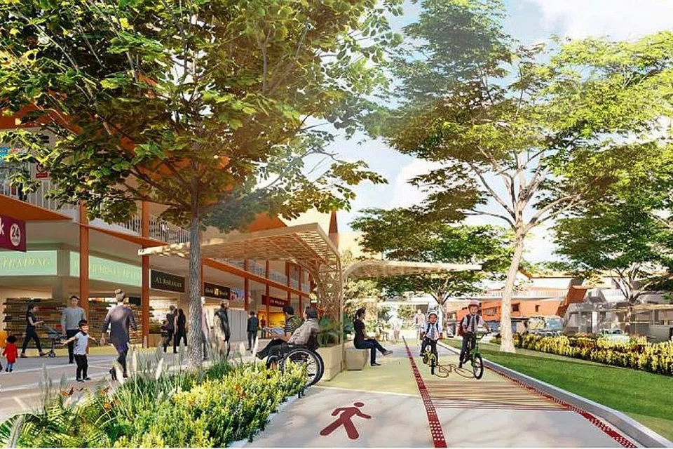 DI DEPAN PASAR: Kawasan rehat baru yang berbumbung akan dibangunkan, dan laluan berbasikal akan disediakan bagi menghubungkan pengguna ke Penghubung Taman Sims Avenue. - Foto BDP ARCHITECTS