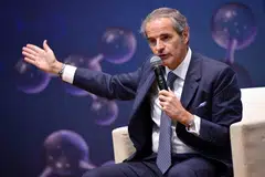 Ketua Pengarah Agensi Tenaga Atom Antarabangsa (IAEA), Encik Rafael Mariano Grossi, berkata beliau “sangat optimistik Singapura dapat menjadi negara nuklear pada masa depan”.
