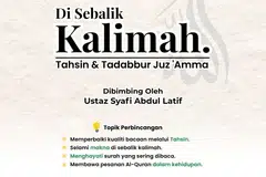 Berlangsung setiap Selasa mulai 6 Oktober hingga 24 November dan bertempat di tingkat tiga auditorium Masjid Al-Khair, kelas lapan minggu ini akan diadakan selepas solat maghrib sehingga isyak.