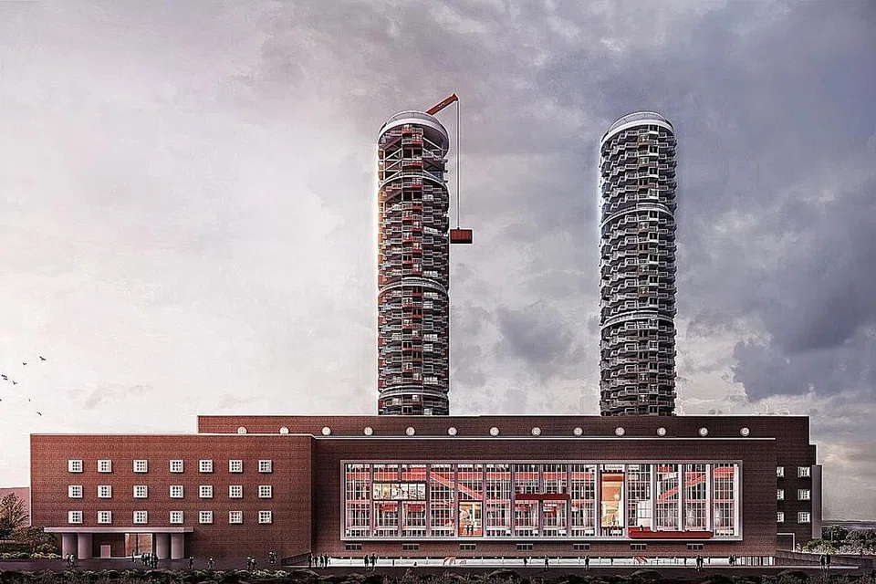 MEMBINA MENARA BERKEMBAR DI STESEN KUASA A.