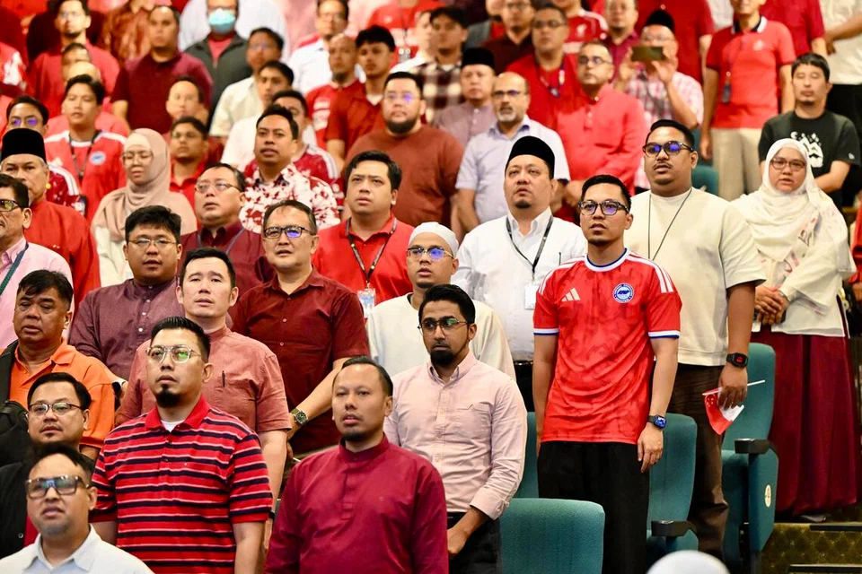 Sambutan Hari Kebangsaan (Majlis Ugama Islam Singapura) MUIS pada 4 Ogos turut disertai kakitangan MUIS dan pemimpin masjid.