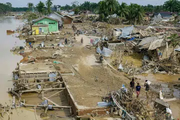 banjir, kebuluran, Sumatera