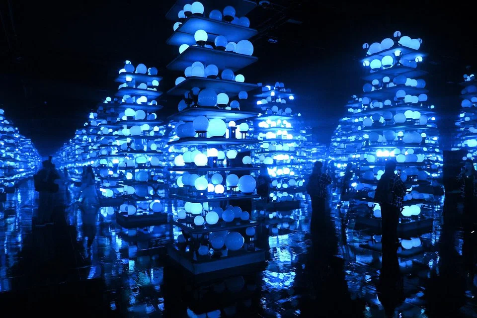 Pengunjung yang ke pameran Harry Potter: Visions of Magic boleh meneroka ruang The Hall of Prophecy.