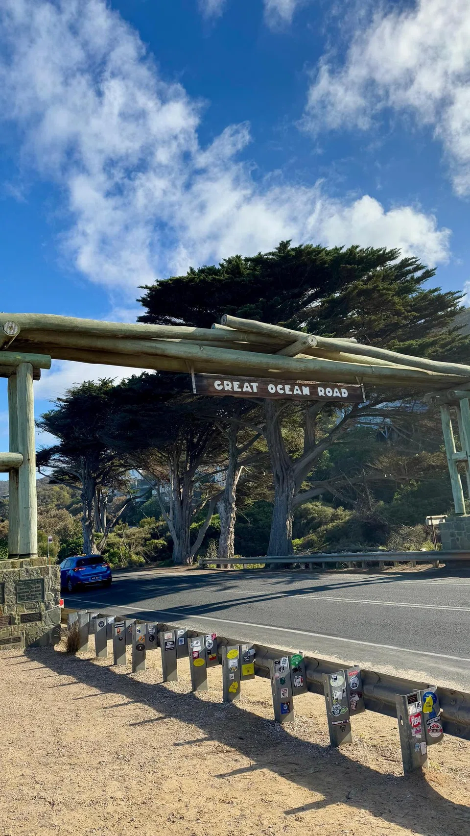 Titik permulaan Great Ocean Road.