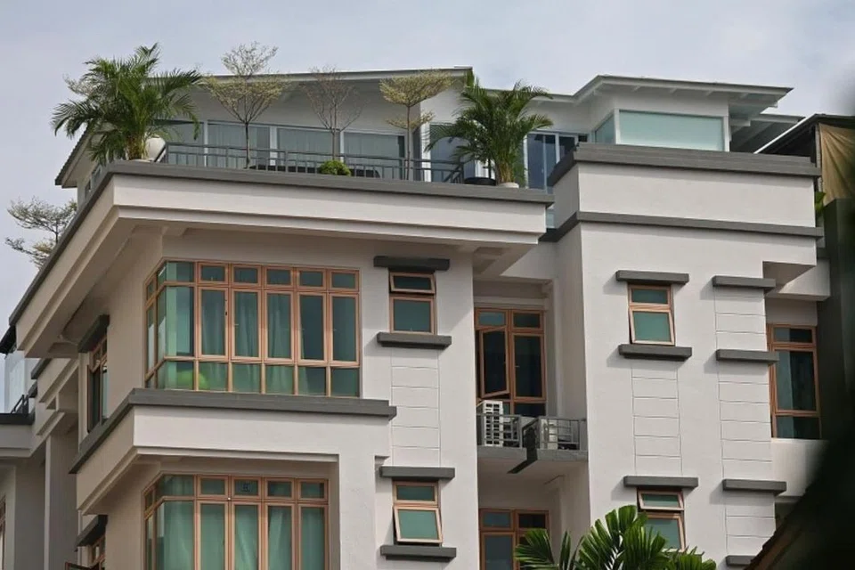 Foto menunjukkan ruang tertutup peribadi di atas bumbung Rose Maison di Haig Lane pada 29 Ogos.