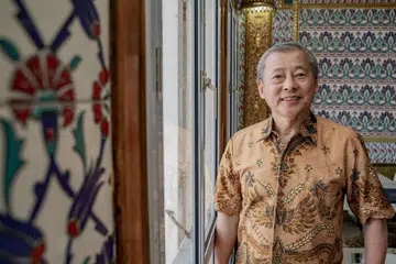 DIRAMAL JADI PESAING: Encik George Goh Ching Wah, pengasas bersama Harvey Norman Ossia dikatakan oleh para pemerhati bakal menjadi pesaing kepada Menteri Kanan, Encik Tharman Shanmugaratnam, yang telah mengumumkan hasrat untuk bertanding dalam jawatan Presiden. 