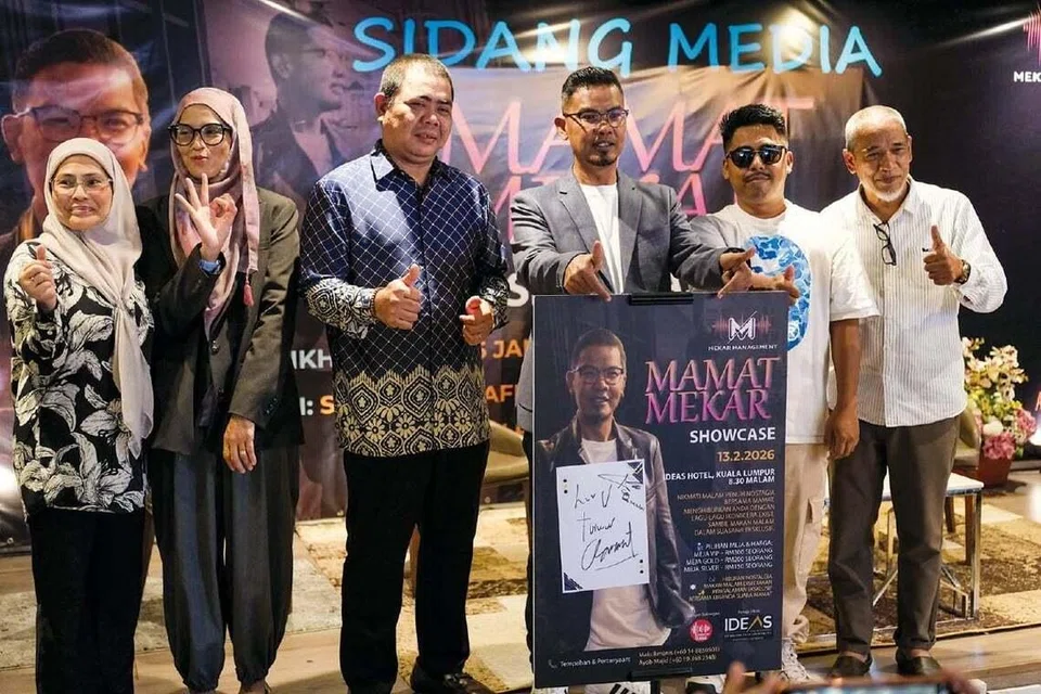 mamat exists, solo, 13 februari 2026, showcase, mamat mekar, ideas hotel, majlis pelancaran 