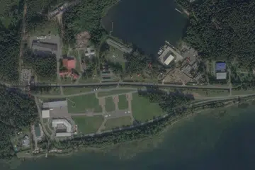 Imej satelit menunjukkan kompleks kediaman Presiden Russia, Encik Vladimir Putin, di Roshchino, Wilayah Novgorod, Russia, pada 31 Ogos 2023.