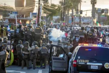 Trump, protes, imigresen, California