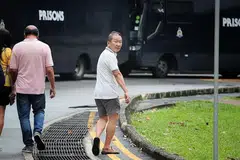 KHUATIR DIDAKWA: Ong Boon Sim melarikan diri ke Johor Bahru setelah mendapat tahu lelaki yang dikelar dengan menggunakan pisau bermata lebar pada 2 Jun 2002 mati ditikam dalam insiden berlainan pada malam yang sama. - Foto BH oleh KELVIN CHNG