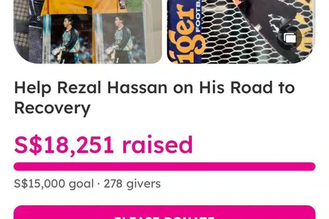 Setakat 4.30 petang pada 20 April, dana yang terkumpul buat bekas penjaga gol negara, Rezal Hassan, telah melebihi $18,000 dalam laman web, give.asia.