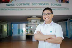 RI, Muhammad Amjad Amirul, MLEP Institusi Raffles, DSA, Bahasa Melayu, Swiss Cottage Secondary, Keputusan GCE O, Pelajar Cemerlang Melayu