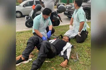 TIDAK SERIUS: Meskipun dikatakan mengalami kemalangan, namun personaliti versatil, Alif Satar tidak mengalami kecederaan serius.