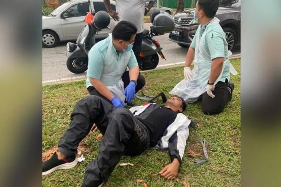TIDAK SERIUS: Meskipun dikatakan mengalami kemalangan, namun personaliti versatil, Alif Satar tidak mengalami kecederaan serius.