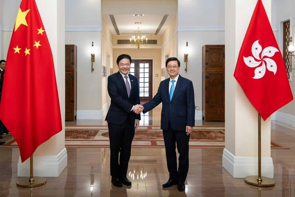 Singapore, Hong Kong, Lawrence Wong, John Lee, HKSAR, bilateral relationship