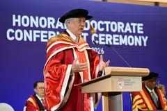 Penasihat Kanan di Pejabat Perdana Menteri (PMO), Encik Teo Chee Hean berucap pada majlis penganugerahan Ijazah Kehormat Doktor Persuratan di Universiti Teknologi Nanyang (NTU) pada 26 Ogos.