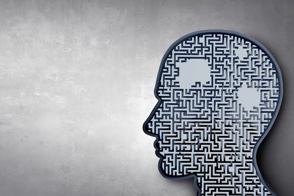 Concept of memory loss and dementia disease and losing brain function memories as an alzheimers health symbol of neurology and lost memories mental problems as a 3D illustration render.