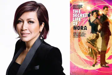 IKUT ARUS PERUBAHAN: Penerbit teater popular Malaysia, Puan Seri Tiara Jacquelina, menekankan pentingnya penggiat seni mengikut norma baru. (Gambar kanan) Pementasan Enfiniti iaitu The Secret Life of Nora sedang ditayangkan di Vimeo. - Foto-foto ENFINITI ACADEMY dan ENFINITI PRODUCTIONS