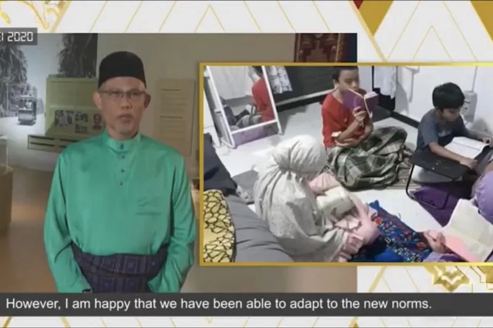 SINGKAPAN 2020, HARAPAN 2021: Encik Masagos menyingkap kembali tahun mencabar 2020 dan melahirkan harapan agar ukhuwah dan kerjasama diutuhkan pada 2021 dalam kalangan masyarakat Melayu/Islam bagi mewujudkan Masyarakat Gemilang yang sedia membantu golongan memerlukan. - Foto TANGKAP LAYAR VIDEO FACEBOOK