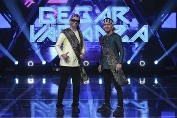 SA.YA: Pelawak Saiful Apek (kiri) dan Yassin Yahya dianggap peserta 'Gegar Vaganza 8' (GV8) lain seperti Adibah Noor sebagai pembakar semangat yang sarat nasihat dan lawak jenakanya.