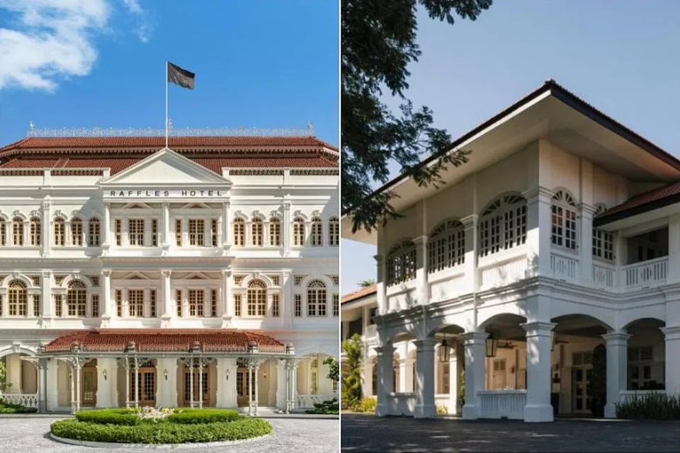 HOTEL TERBAIK: Hotel Raffles Singapore meraih tempat ke-17 manakala hotel resort mewah Sentosa Capella berada di kedudukan ke-28 dalam senarai 50 Hotel Terbaik Dunia.
