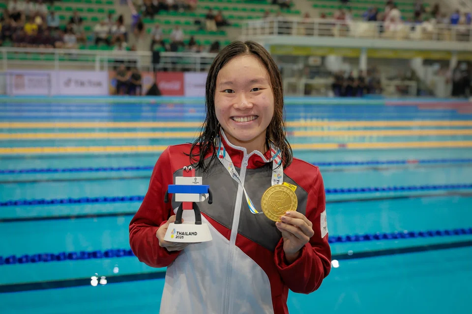 Singapura, Sukan SEA, renang, pingat emas, Gan Ching Hwee