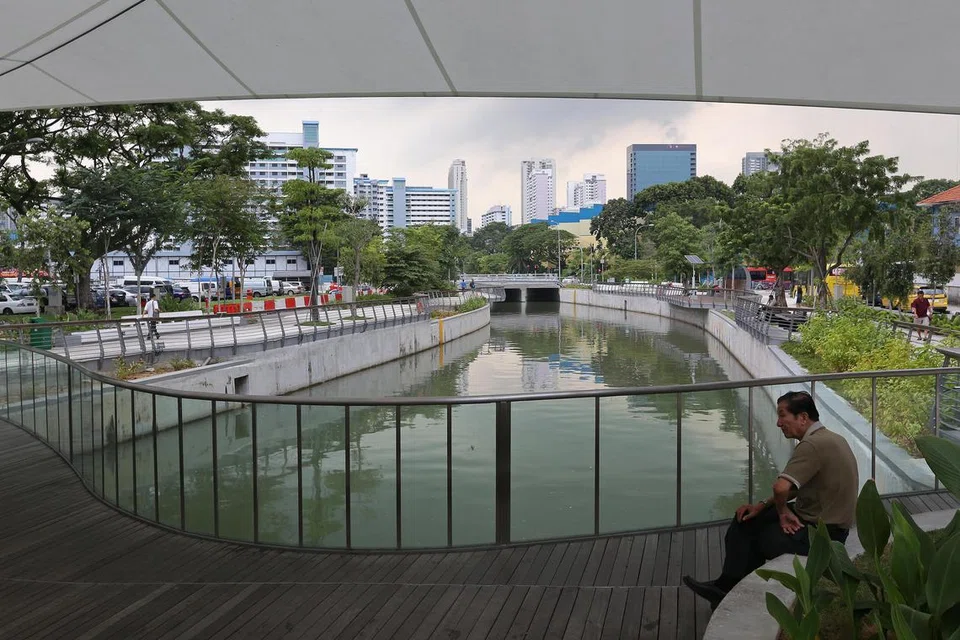 Longkang besar Rochor telah diluaskan sejak banjir melanda kawasan itu pada 2014.