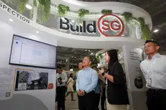 Menteri Pembangunan Negara, Encik Desmond Lee, dibawa melihat pameran Minggu Persekitaran Binaan Antarabangsa pada 4 September. Acara perdagangan selama tiga hari itu diadakan di Pusat Ekspo & Konvensyen Sands dari 4 hingga 6 September.