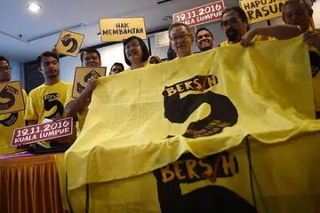 Cik Maria Chin Abdullah, pengerusi Bersih 2.0, bercakap kepada wartawan di Kuala Lumpur pada 14 Sep 2016. 