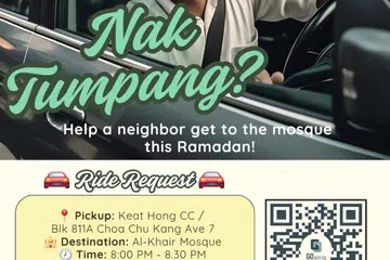 Inisiatif ‘Nak Tumpang?’ diharap dapat mengukuhkan ikatan dalam masyarakat, memupuk semangat prihatin dan kemurahan hati. 
