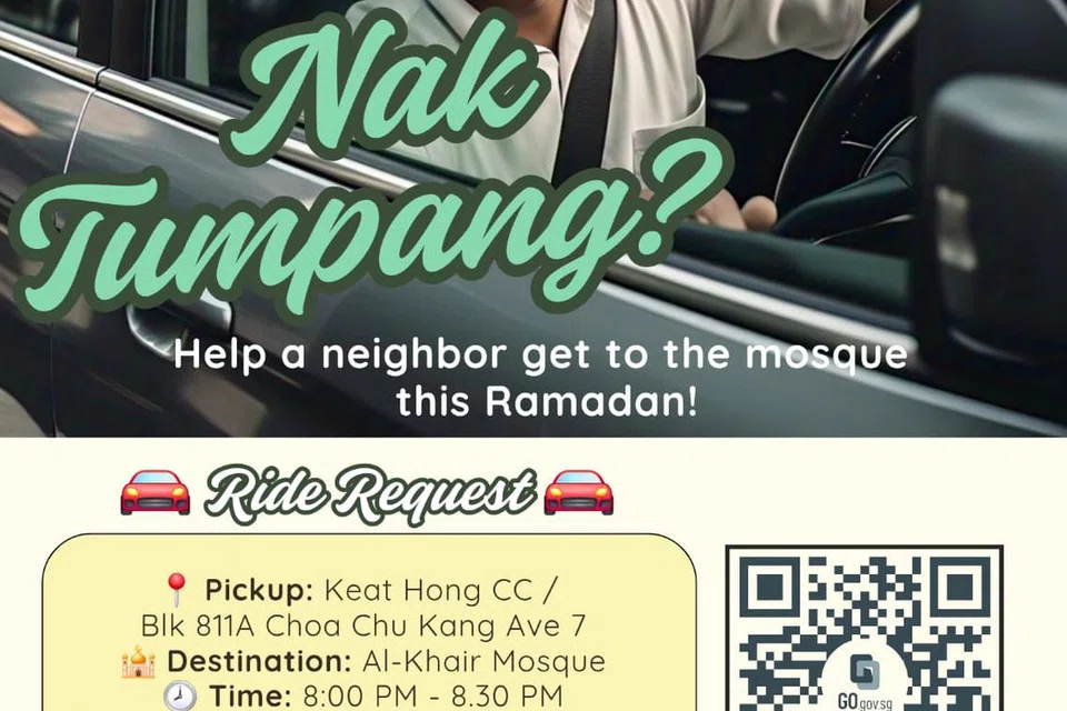 Inisiatif ‘Nak Tumpang?’ diharap dapat mengukuhkan ikatan dalam masyarakat, memupuk semangat prihatin dan kemurahan hati. 