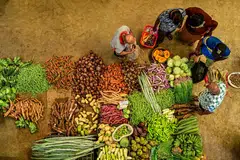 Sayur-sayuran,  pasar Sri Lanka.