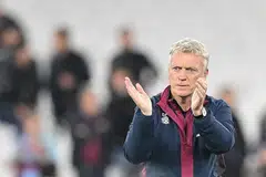 PUJI PEMAIN: Menurut Moyes Said Benrahma seorang pemain yang amat baik dan yakin akan tendangan lintangnya. Benrahma bermula dengan perlahan dan Moyes harap beliau dapat kembalikan rentak dengan baik pada masa akan datang. - Foto EPA-EFE/AFP