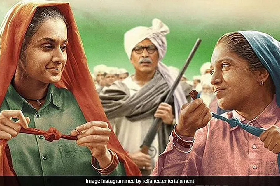 TERPAKSA 'TEMBAK' UNTUK BERGELAR JUARA: Kisah jerih payah dua wanita berusia, Chandro Tomar dan Prakashi Tomar, yang mempunyai kebolehan semula jadi menembak mengena pada sasarannya, disingkap dalam filem 'Ki Saand Ki Aankh'. Mereka terpaksa berbohong kepada suami kaki tindas demi memburu impian berjuang dalam peraduan menembak nasional. - Foto DARPAN GLOBAL