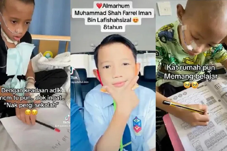 Sungguhpun perlu bertarung nyawa dek menghidap tumor otak dan perlu menjalani pelbagai rawatan, Allahyarham Muhammad Shah Farrel Iman Lafishahsizal tetap cekalkan semangat untuk menimba ilmu sebelum pemergiannya pada 4 April 2023.