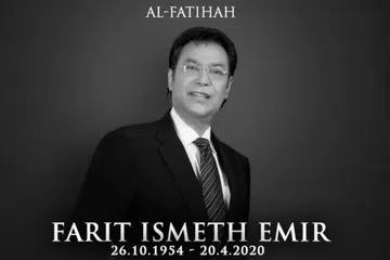 MENGHADAP ILLAHI: Allahyarham Farit Ismeth Emir, 65 tahun, menghembuskan nafas yang terakhir di Shah Alam, Selangor, hari ini, akibat barah.