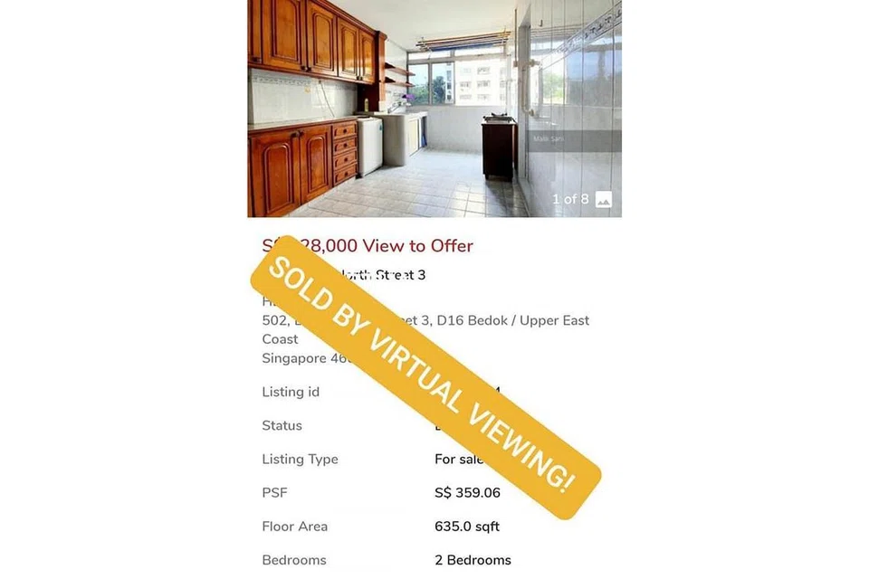 JUAL FLAT SECARA DIGITAL: Pengarah Distrik Kanan Bersekutu Singapore Realtors Inc (SRI), Encik Malik Sani, berupaya menjual flat ini melalui alam maya. - Foto ihsan MALIK SANI 