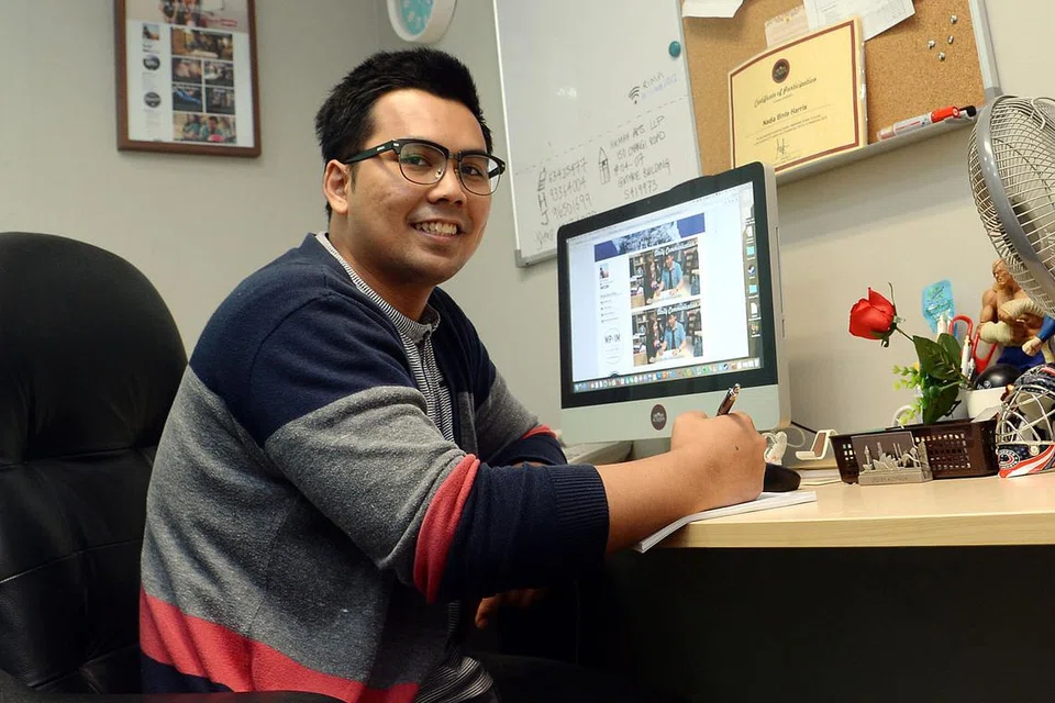 ENCIK HILMI HARRIS: Dapat imbangi masa antara pelajaran dengan mengendalikan Hikmah Arts, syarikat perunding cara yang berpangkalan di Common Space.