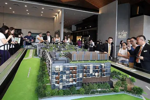 HARGA JUALAN LEBIH RENDAH: Daintree Residence di Toh Tuck Road merupakan hartanah privet pertama dilancar menyusuli penguatkuasaan kadar Cukai Setem Tambahan Pembeli (ABSD). - Foto WANBAO