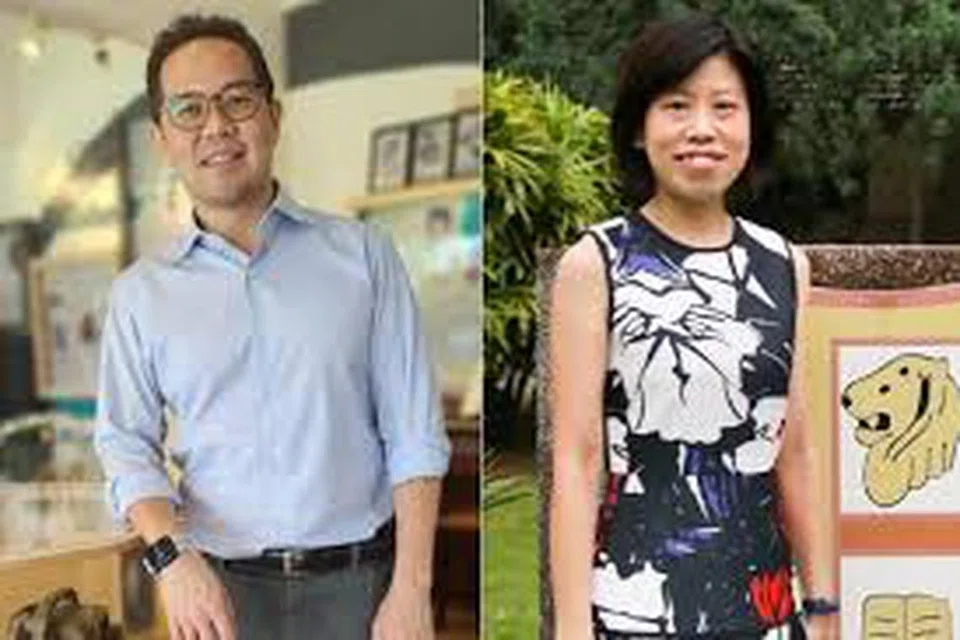 Antara mereka yang dilantik menjadi pengetua baru bagi tahun persekolahan 2025 ialah Encik Julian Lew (kiri), yang kini merupakan naib pengetua Sekolah Menengah St Hilda’s, dan Cik Winnie Tan, seorang bekas murid, yang akan kembali ke CHIJ Sekolah Perempuan St Nicholas. 