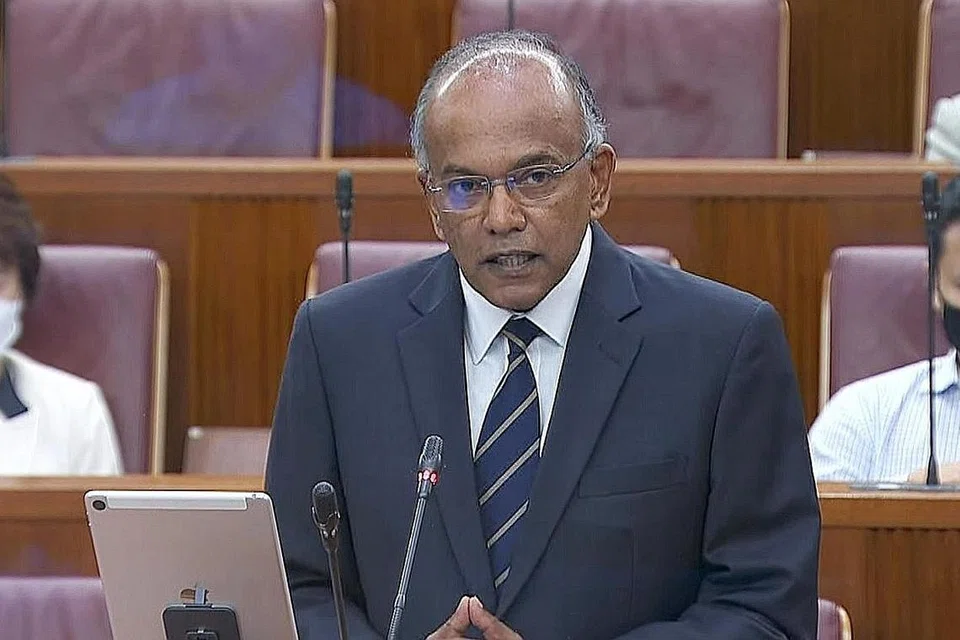 Menteri Ehwal Dalam Negeri merangkap Undang-Undang, Encik K. Shanmugam.