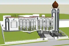 LAKARAN BARU SETELAH PROJEK PENINGKATAN SIAP: Masjid Darul Makmur di Yishun Avenue 2 ini sedang menjalani kerja peningkatan dan boleh menampung sehingga 4,600 jemaah apabila siap kelak. 