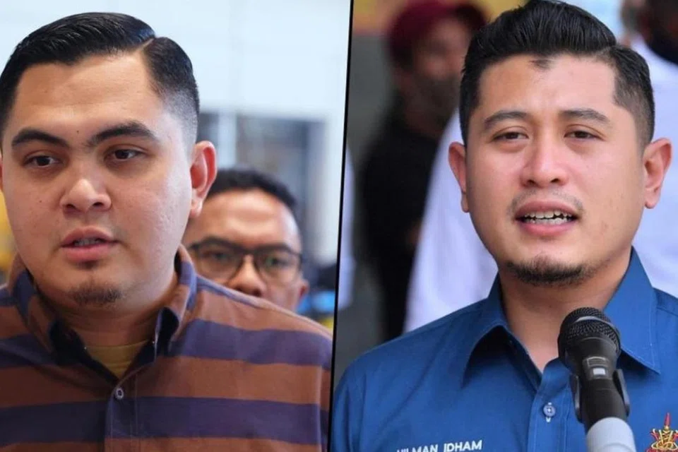 Ketua Pemuda Umno Malaysia, Datuk Dr Muhamad Akmal Saleh (kiri) dan Ketua Angkatan Muda (Armada) Parti Pribumi Bersatu Malaysia (Bersatu), Encik Muhammad Hilman Idham.