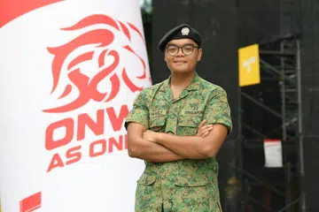 SUMBANG KEMBALI: Lans Koperal (LCP) Mohammed Azly Mohamed Shahril, 21 tahun, berbangga kerana diberi peluang untuk berkhidmat pada Perbarisan Hari Kebangsaan 2023.