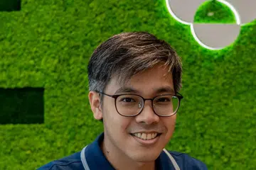 PELUANG BERBAKTI KEPADA MASYARAKAT: Encik Mohamad Badruddin menganggap program bimbingan Yayasan Mendaki dan MSD Pharma #amPowered@ITE peluang membantu orang lain.