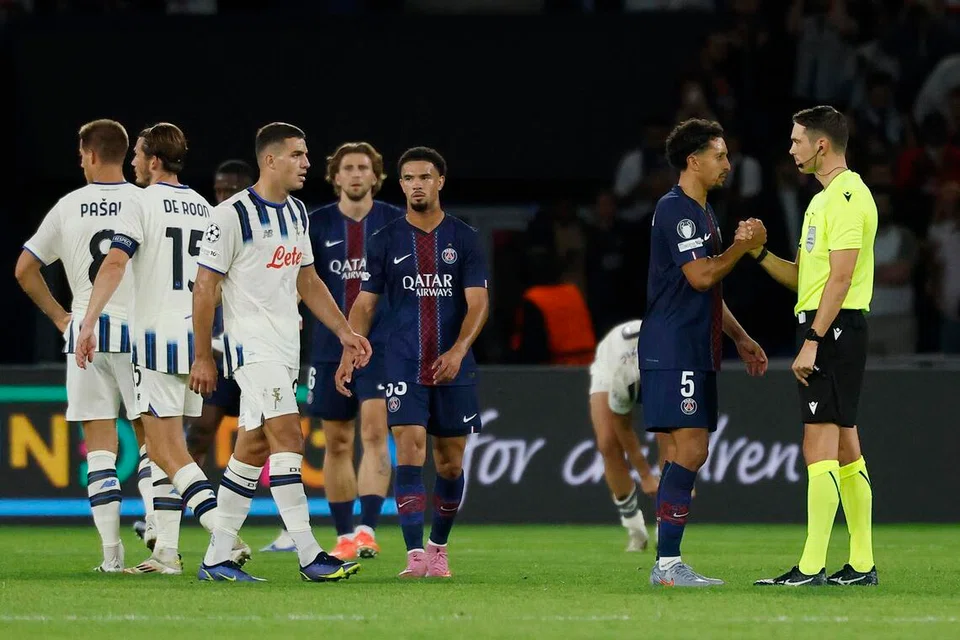 bola sepak, Paris St Germain (PSG), Atalanta, Liga Juara-Juara Eropah